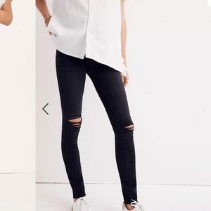 Madewell Maternity Jeans Black Denim Over the Belly